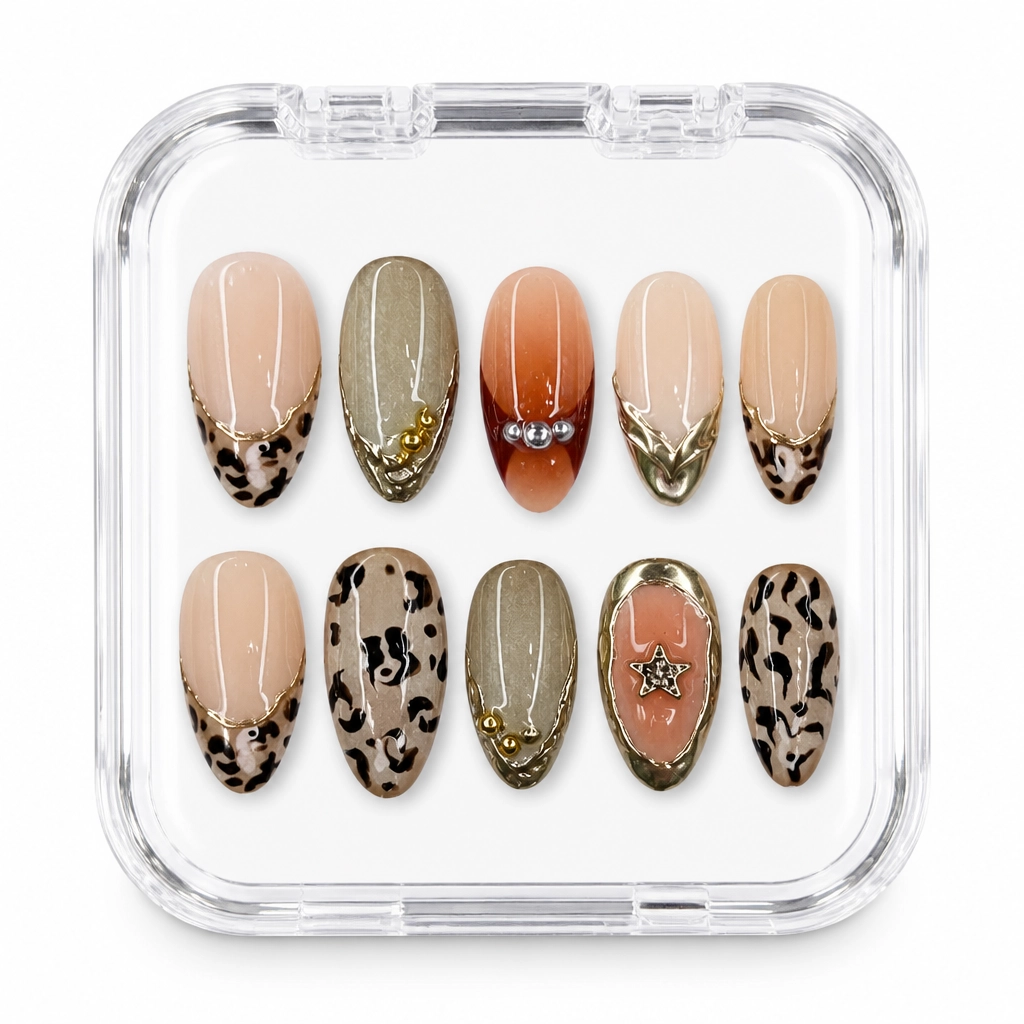 Press-on Nails Wholesale $11.90 Leopard Luxe by Yabe Vietnam