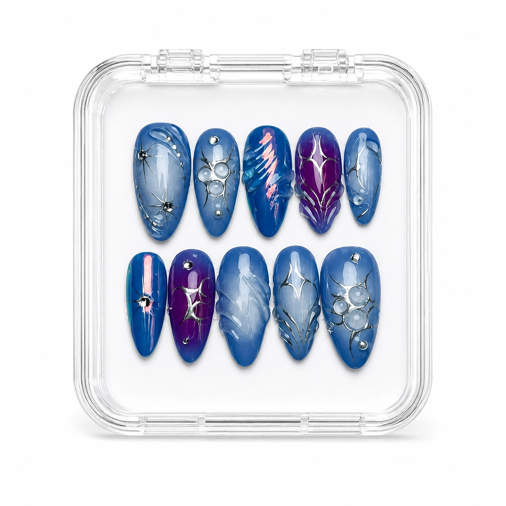 Press-on Nails Wholesale $11.90 Cosmic Elegance by Yabe Vietnam