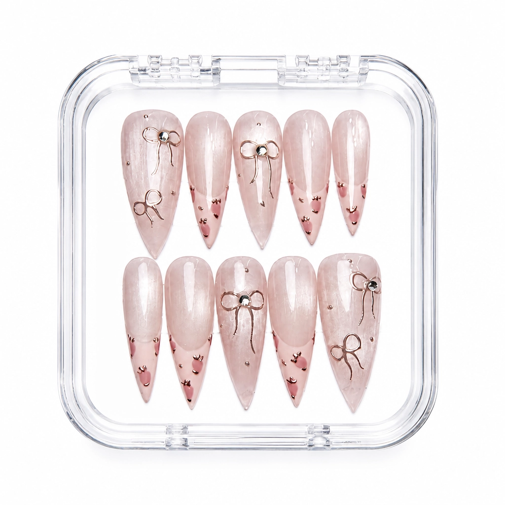Press-on Nails Wholesale $11.90 Celestial Bow by Yabe Vietnam