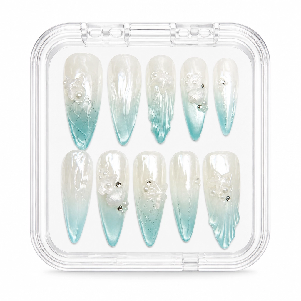 Press-on Nails Wholesale $11.90 Crystalline Ethereal by Yabe Vietnam