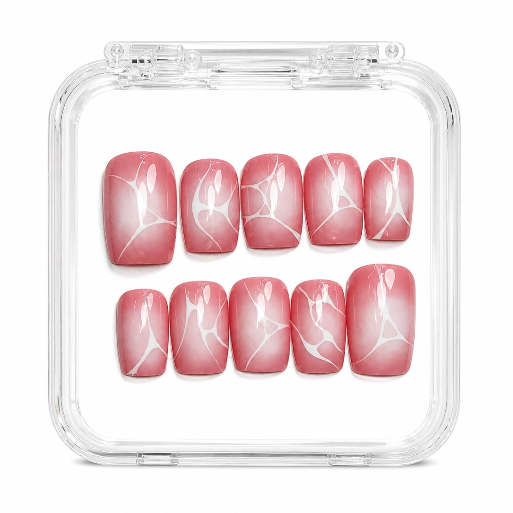 Press-on Nails Wholesale $11.90 Blush Marble by Yabe Vietnam