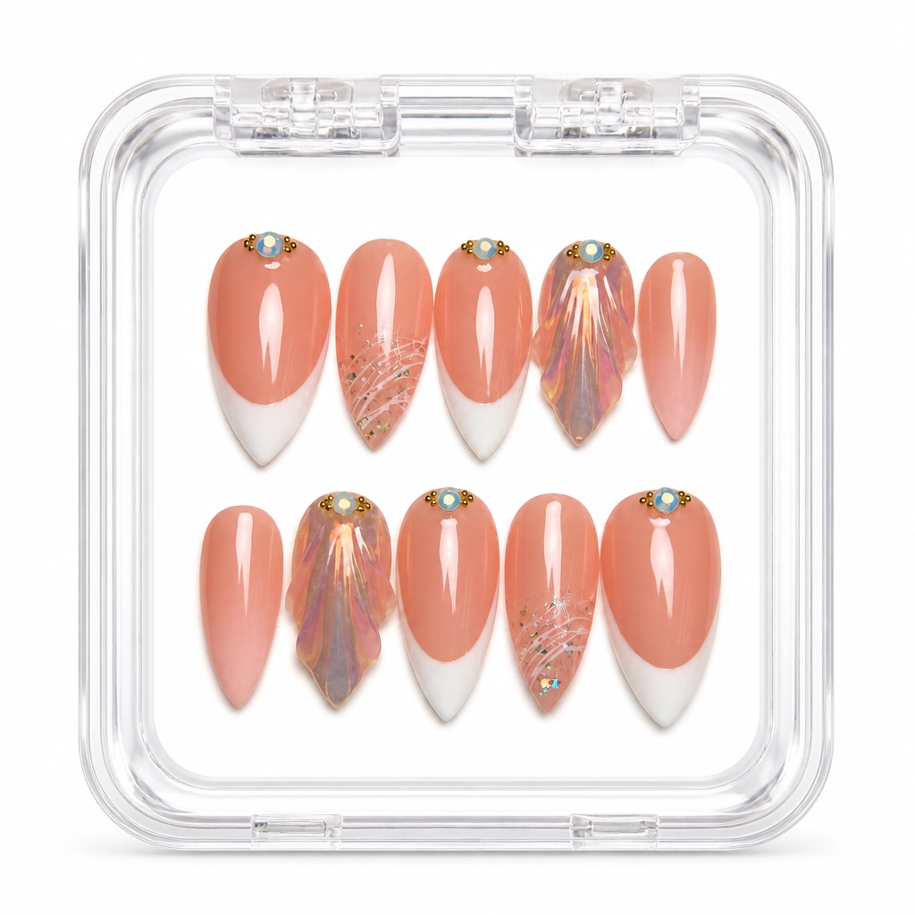 Press-on Nails Wholesale $11.90 Copper Elegance by Yabe Vietnam