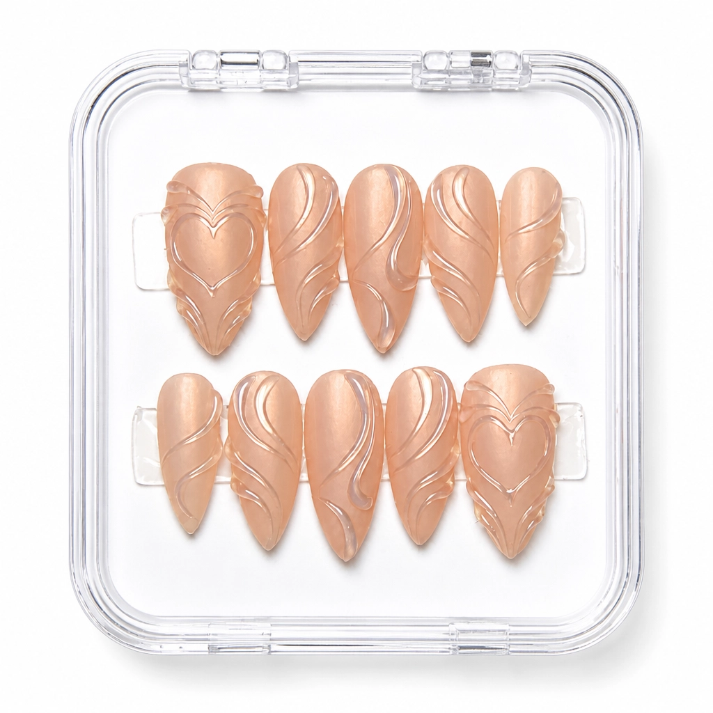 Press-on Nails Wholesale $11.90 Nude Elegance by Yabe Vietnam