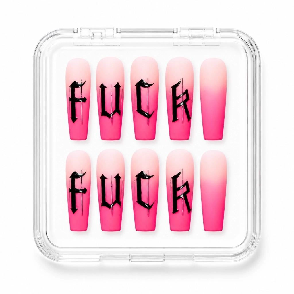 Press-on Nails Wholesale $11.90 Neon Geometry by Yabe Vietnam