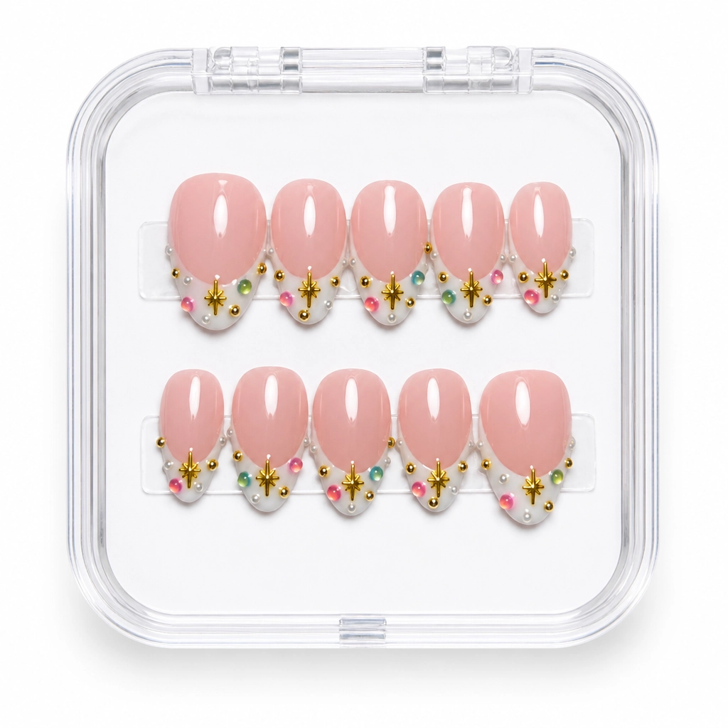 Press-on Nails Wholesale $11.90 Botanical Blush by Yabe Vietnam