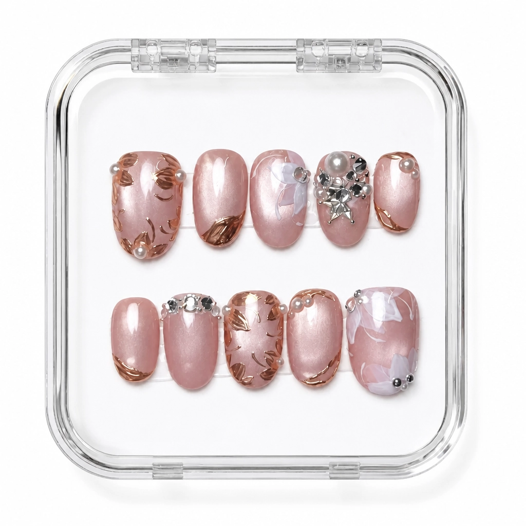 Press-on Nails Wholesale $11.90 Rose Quartz Luxe by Yabe Vietnam