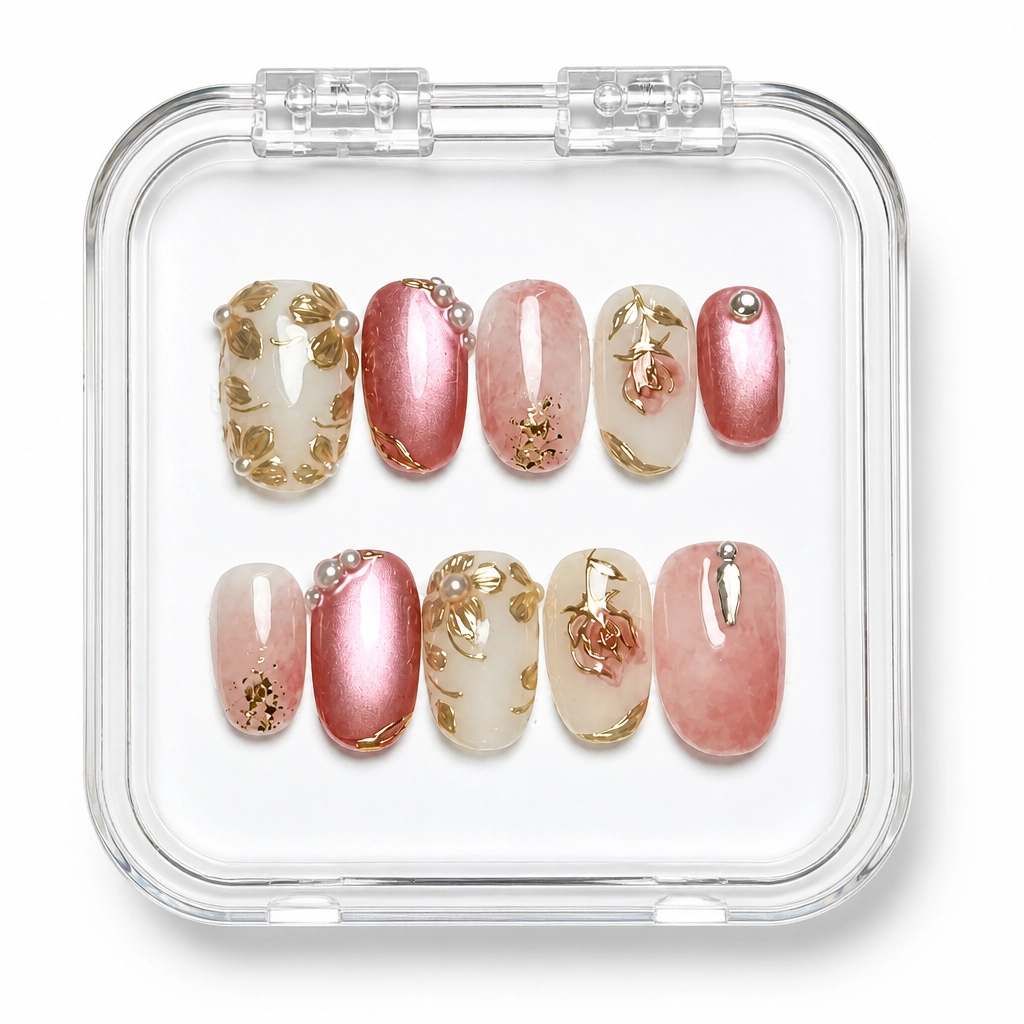 Press-on Nails Wholesale $11.90 Velvet Rose Luxe by Yabe Vietnam