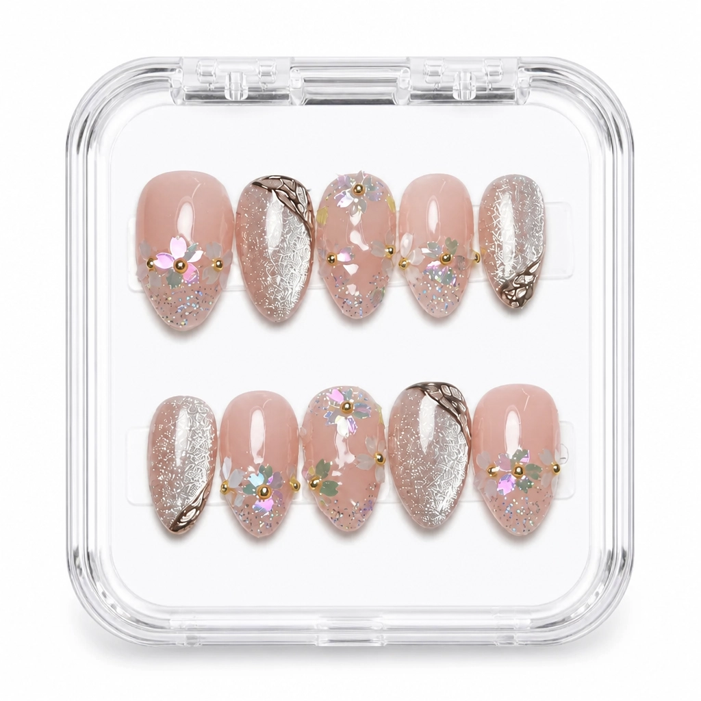 Press-on Nails Wholesale $11.90 Champagne Luxe by Yabe Vietnam