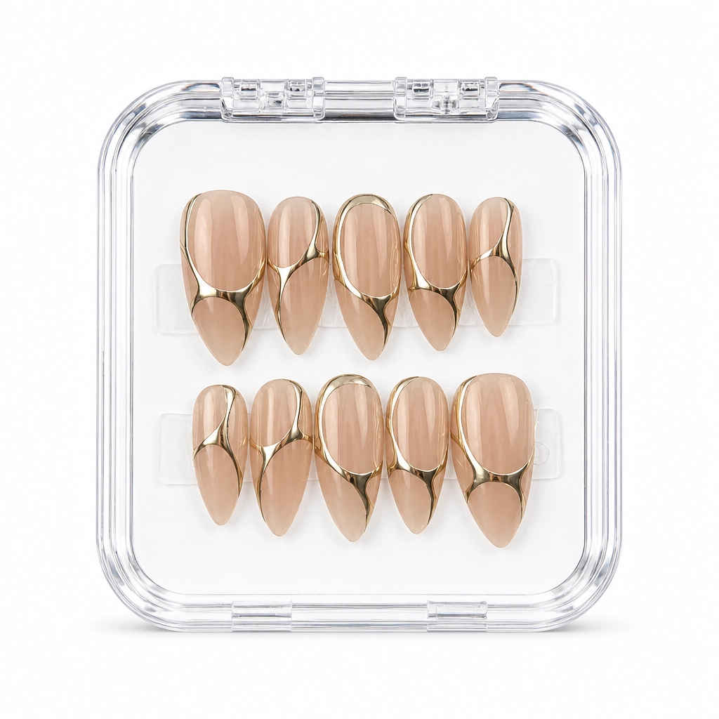 Press-on Nails Wholesale $11.90 Champagne Elegance by Yabe Vietnam