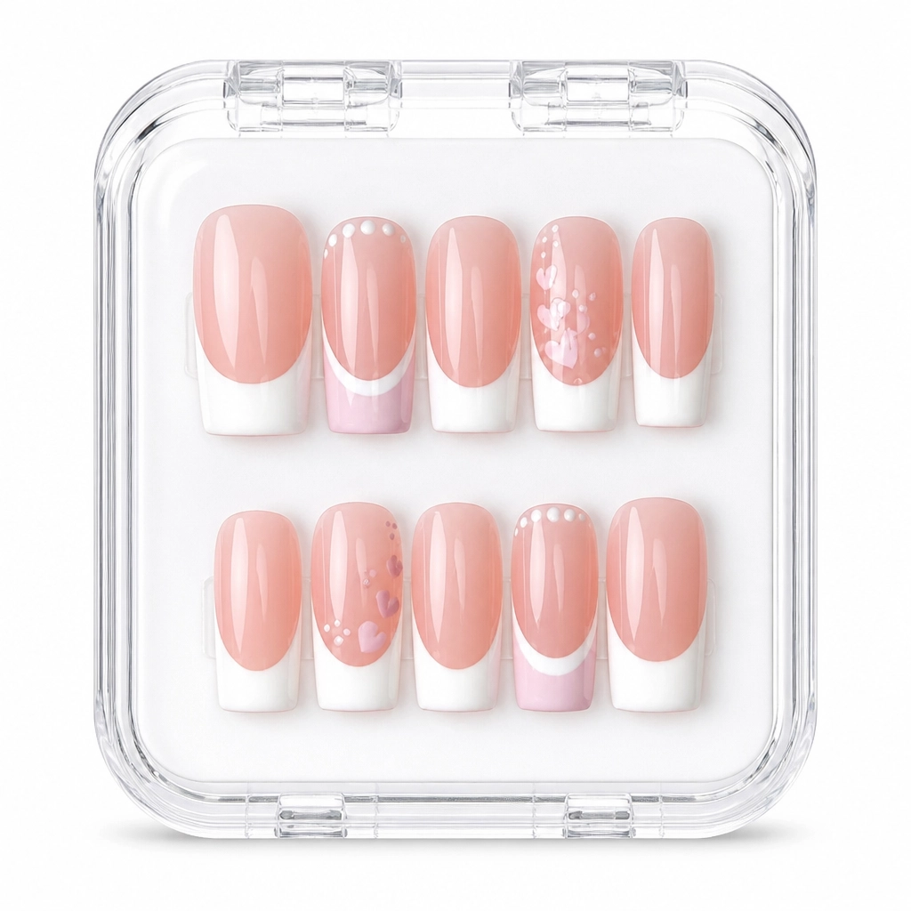 Press-on Nails Wholesale $11.90 Blush Elegance by Yabe Vietnam