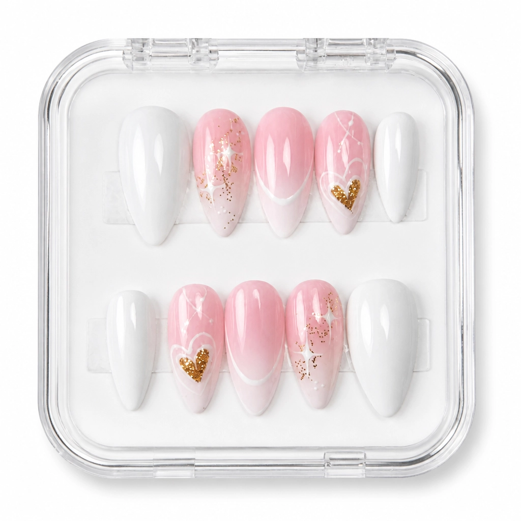Press-on Nails Wholesale $11.90 Rose Quartz Elegance by Yabe Vietnam