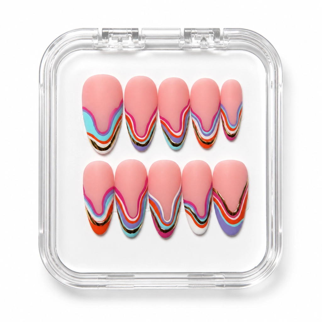 Press-on Nails Wholesale $11.90 Ocean Wave by Yabe Vietnam