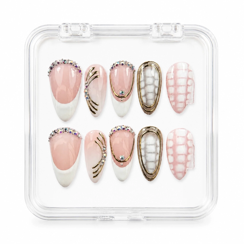 Press-on Nails Wholesale $11.90 Pearl Elegance by Yabe Vietnam