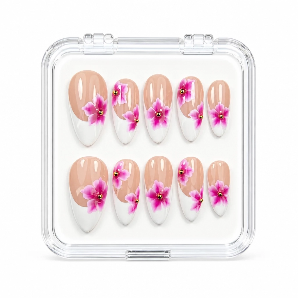 Press-on Nails Wholesale $11.90 Orchid Bloom by Yabe Vietnam