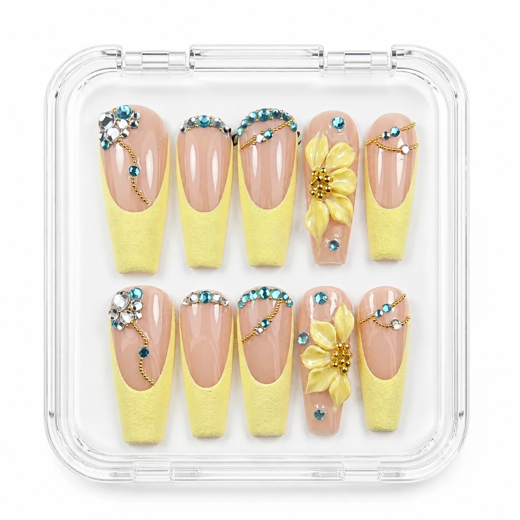 Press-on Nails Wholesale $11.90 Nude Sunburst by Yabe Vietnam