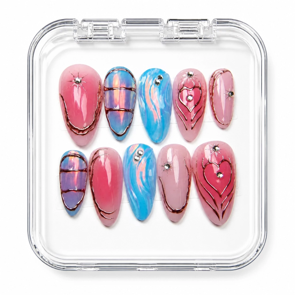 Press-on Nails Wholesale $11.90 Celestial Romance by Yabe Vietnam