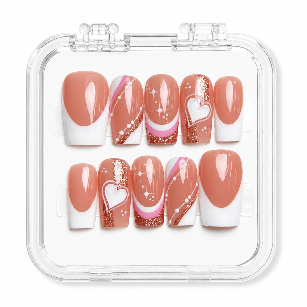 Press-on Nails Wholesale $11.90 Cupid's Blush by Yabe Vietnam