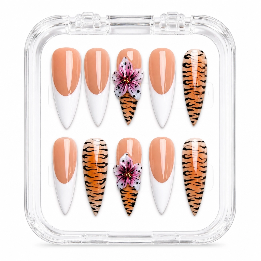 Press-on Nails Wholesale $11.90 Wildflower Tiger by Yabe Vietnam