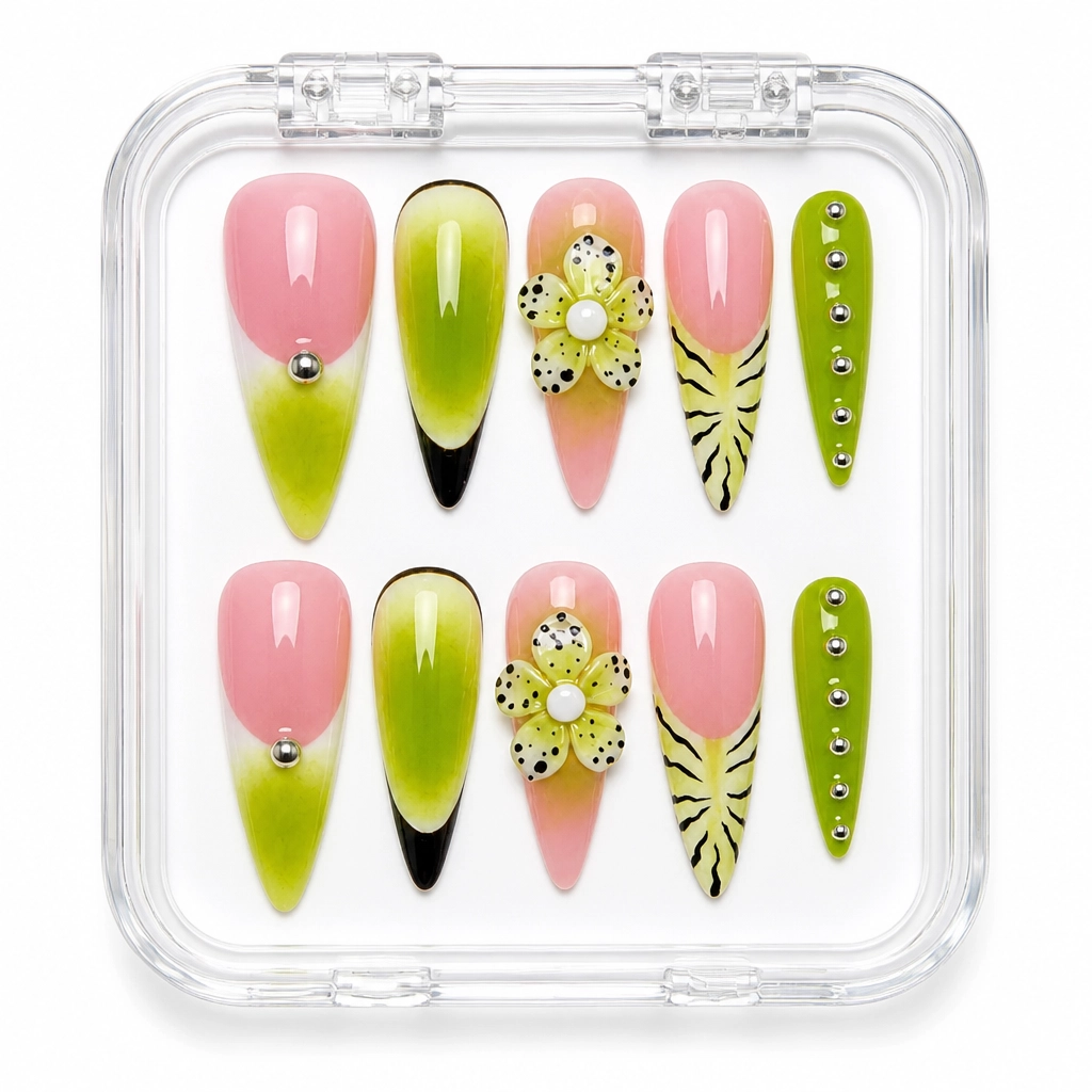 Press-on Nails Wholesale $11.90 Botanical Luxe by Yabe Vietnam