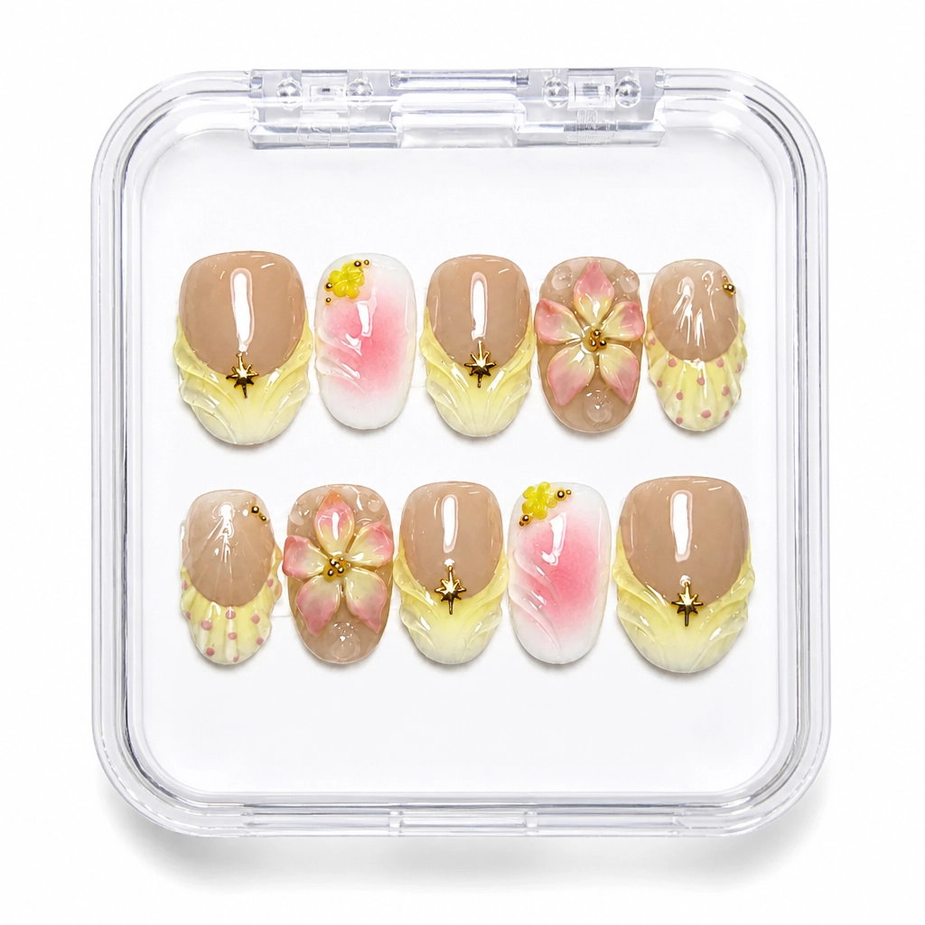 Press-on Nails Wholesale $11.90 Botanical Luxe by Yabe Vietnam