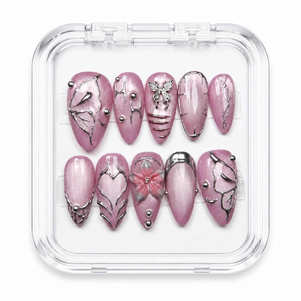 Press-on Nails Wholesale $11.90 Velour Elegance by Yabe Vietnam