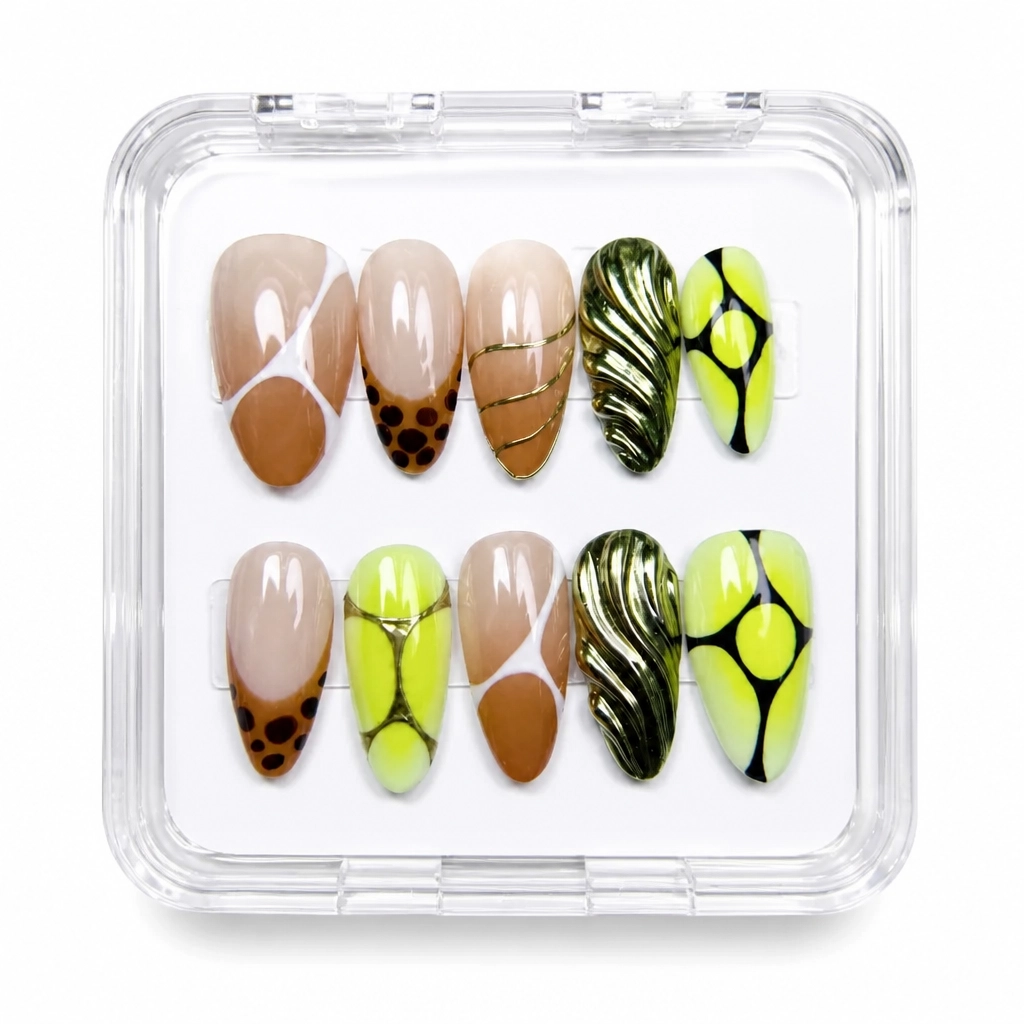 Press-on Nails Wholesale $11.90 Neon Luxe by Yabe Vietnam