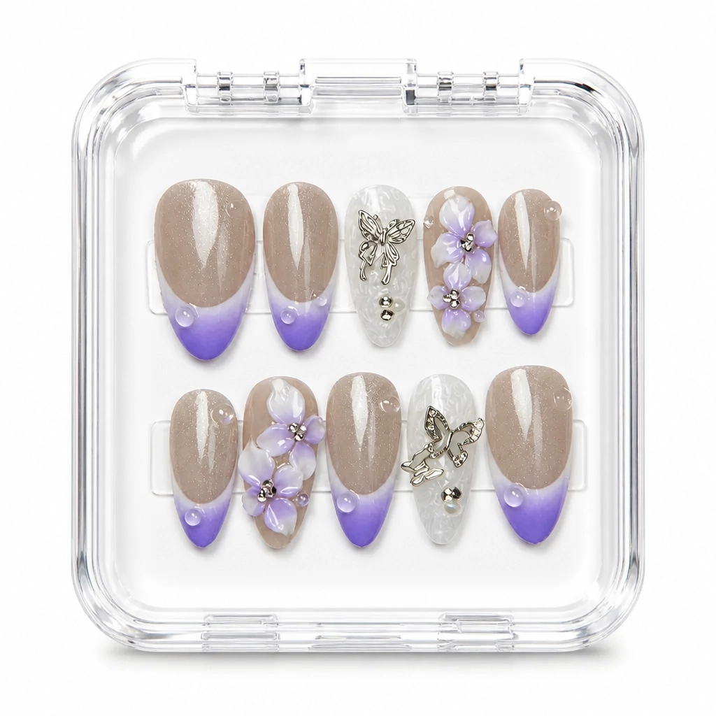 Press-on Nails Wholesale $11.90 Lavender Luxe by Yabe Vietnam