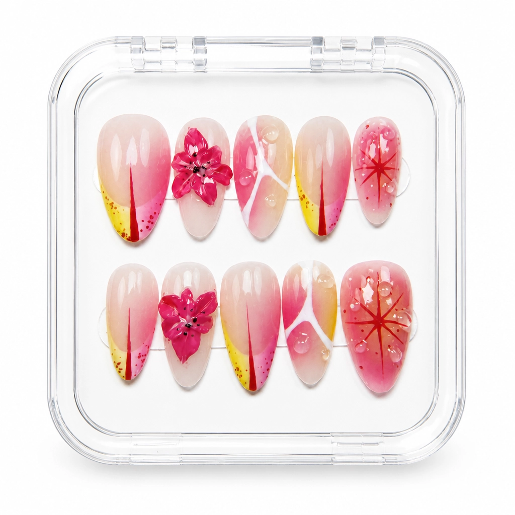 Press-on Nails Wholesale $11.90 Nude Botanical Blush by Yabe Vietnam