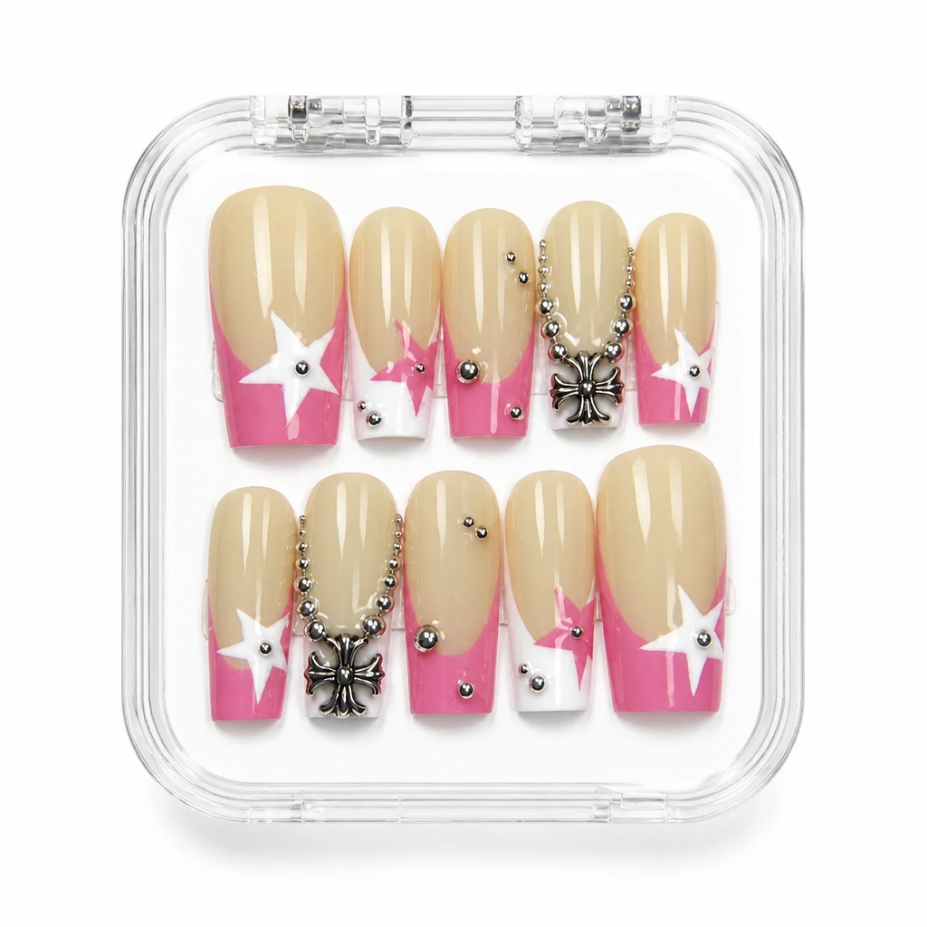 Press-on Nails Wholesale $11.90 Luxe Pink Gradient by Yabe Vietnam