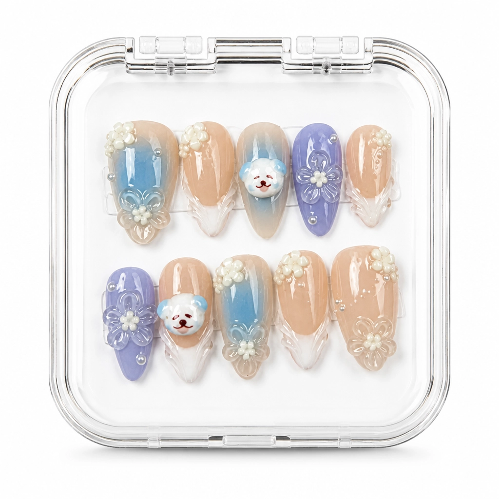 Press-on Nails Wholesale $11.90 Celestial Marble by Yabe Vietnam