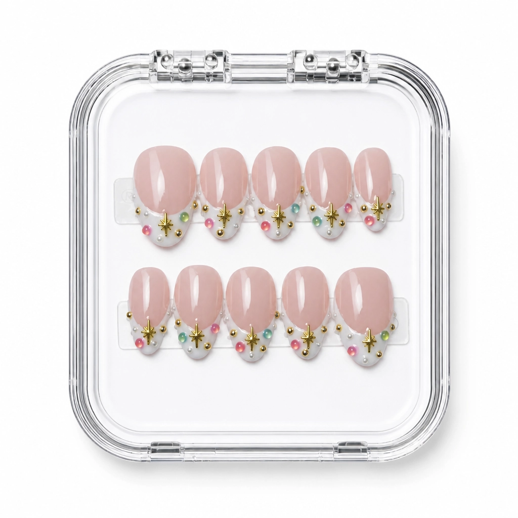 Press-on Nails Wholesale $11.90 Botanical Blush by Yabe Vietnam