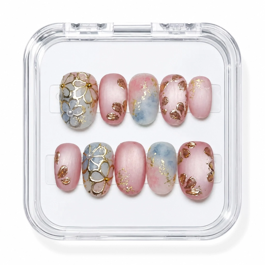 Press-on Nails Wholesale $11.90 Seascape Blush by Yabe Vietnam