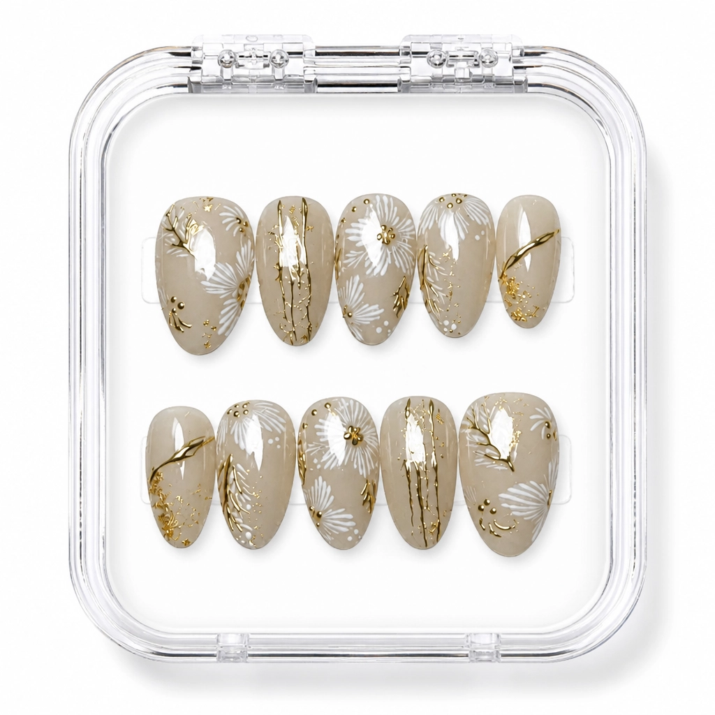 Press-on Nails Wholesale $11.90 Champagne Luxe by Yabe Vietnam