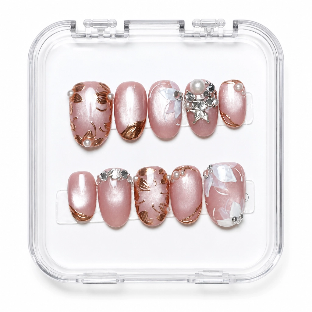 Press-on Nails Wholesale $11.90 Rosewood Luxe by Yabe Vietnam