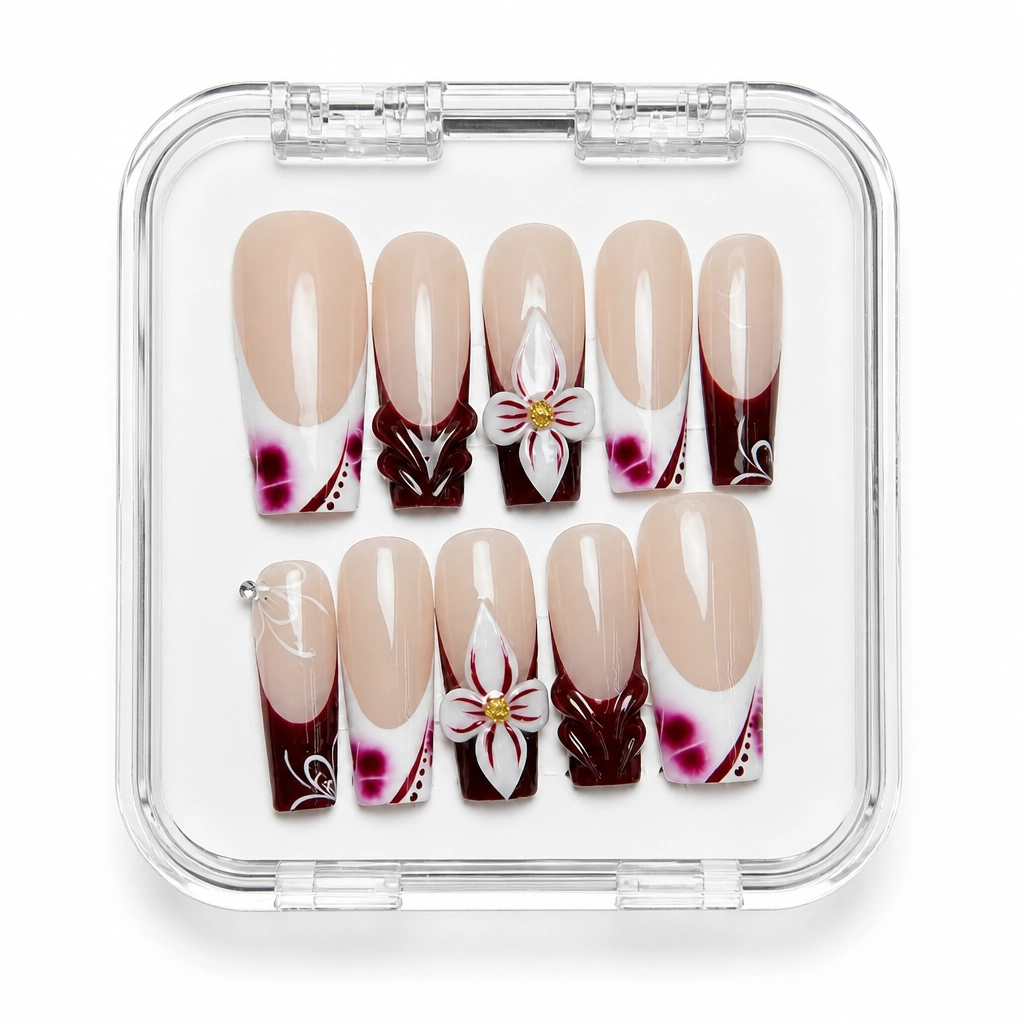 Press-on Nails Wholesale $11.90 Velvet Bloom by Yabe Vietnam