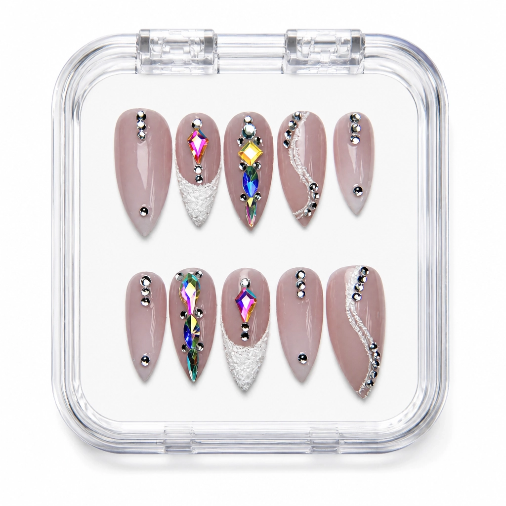 Press-on Nails Wholesale $11.90 Luxe Prism Stiletto by Yabe Vietnam