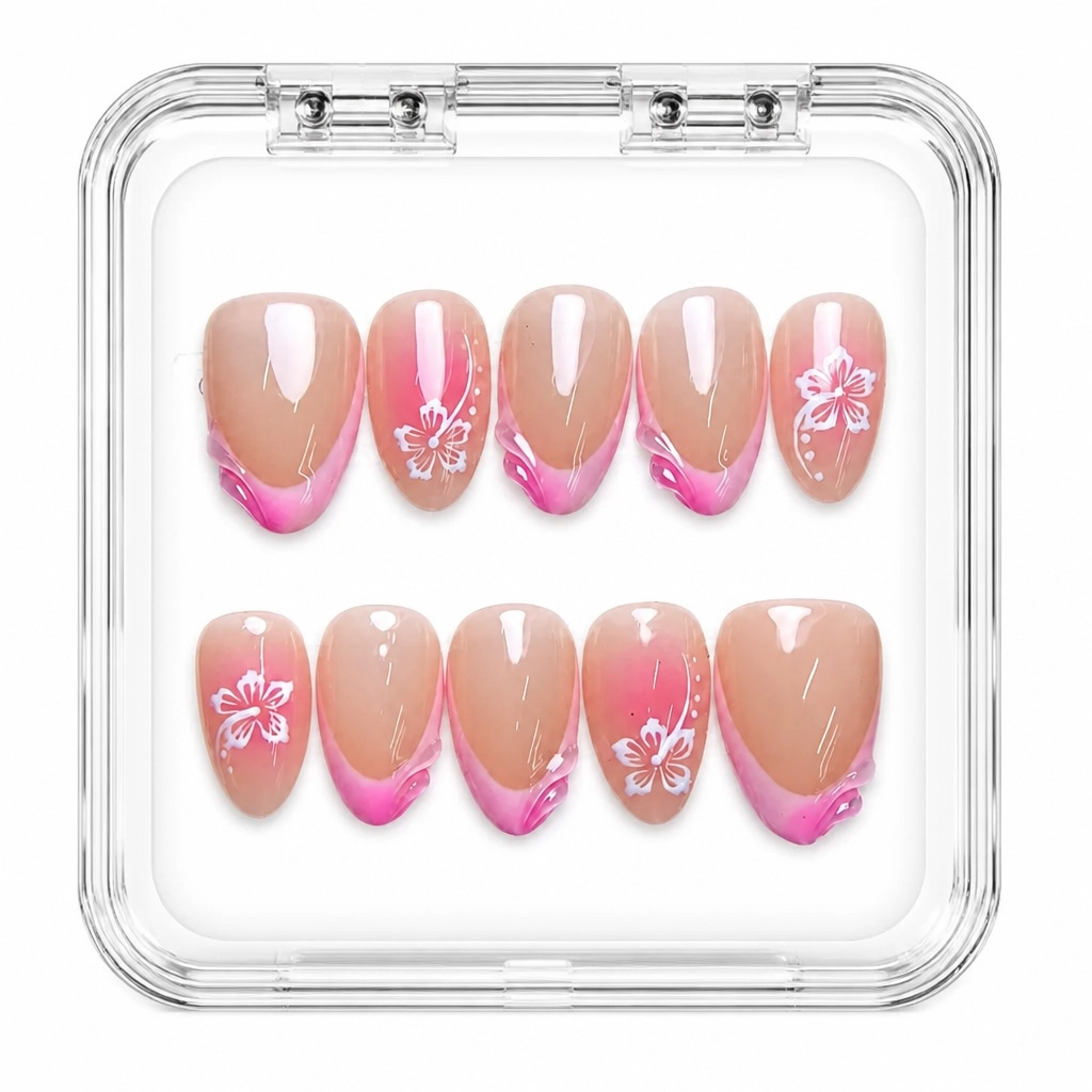 Press-on Nails Wholesale $11.90 Blossom Ombre by Yabe Vietnam