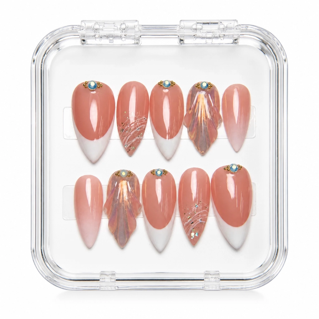 Press-on Nails Wholesale $11.90 Terracotta Opulence by Yabe Vietnam