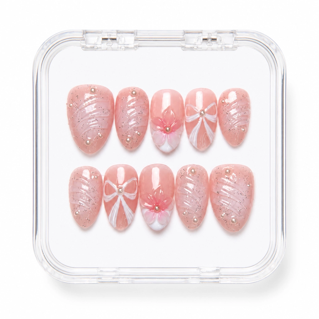 Press-on Nails Wholesale $11.90 Dusty Rose Glamour by Yabe Vietnam