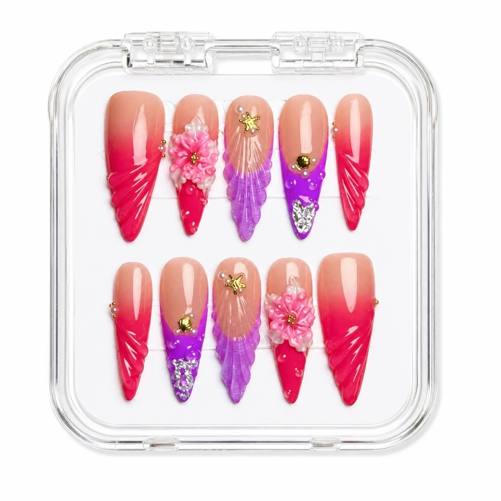 Press-on Nails Wholesale $11.90 Nude Bloom Luxe by Yabe Vietnam