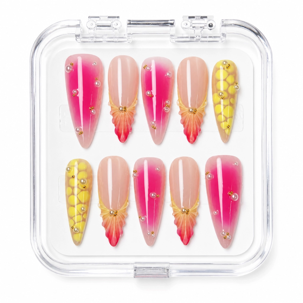 Press-on Nails Wholesale $11.90 Celestial Bloom by Yabe Vietnam