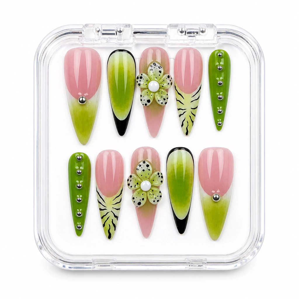 Press-on Nails Wholesale $11.90 Botanical Luxe by Yabe Vietnam