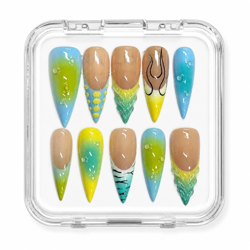 Press-on Nails Wholesale $11.90 Tropical Chic by Yabe Vietnam