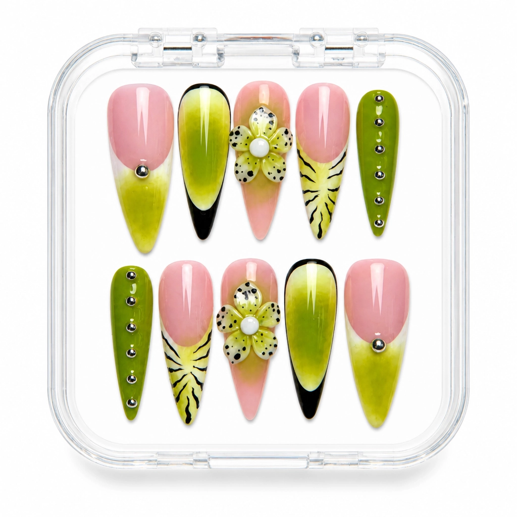 Press-on Nails Wholesale $11.90 Velvet Blossom by Yabe Vietnam