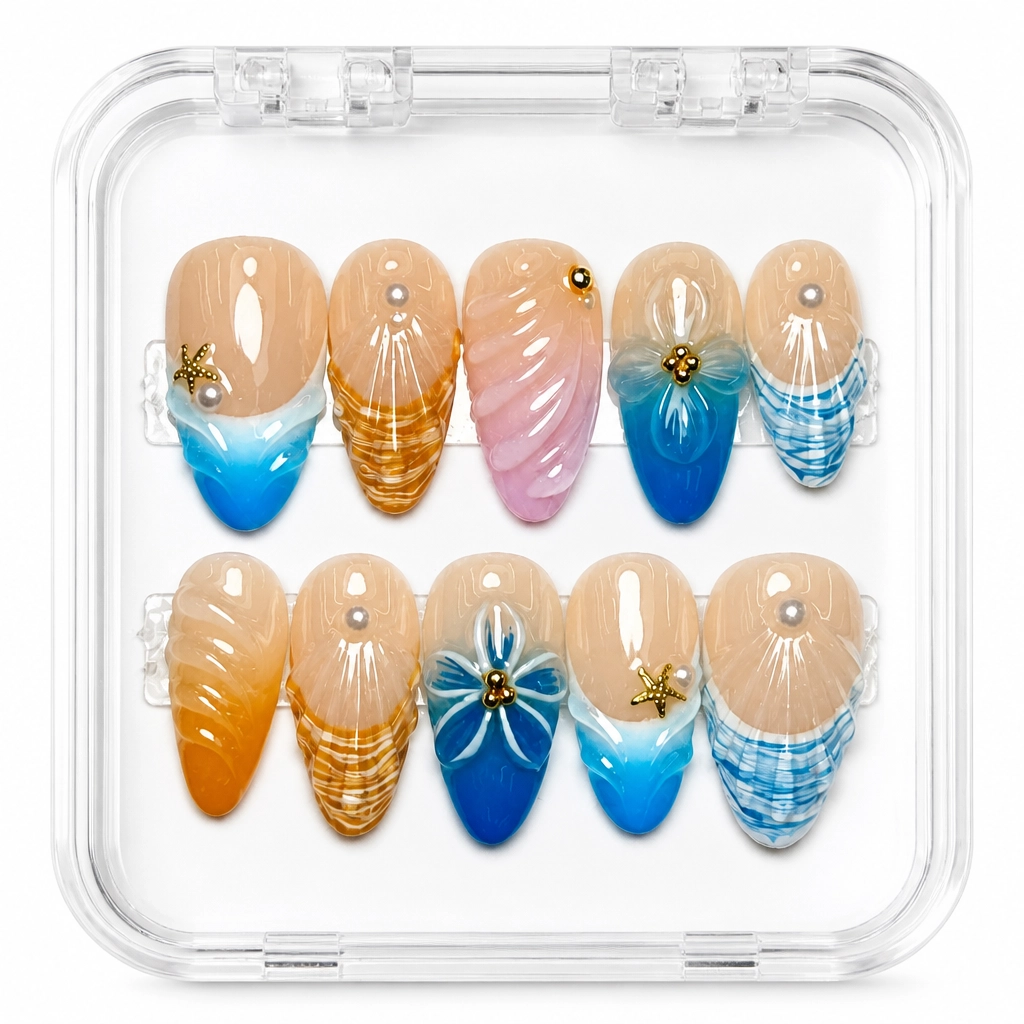 Press-on Nails Wholesale $11.90 Nude Shell Luxe by Yabe Vietnam