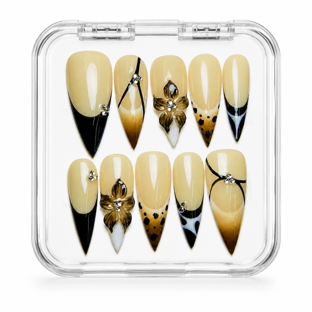 Press-on Nails Wholesale $11.90 Champagne Luxe by Yabe Vietnam