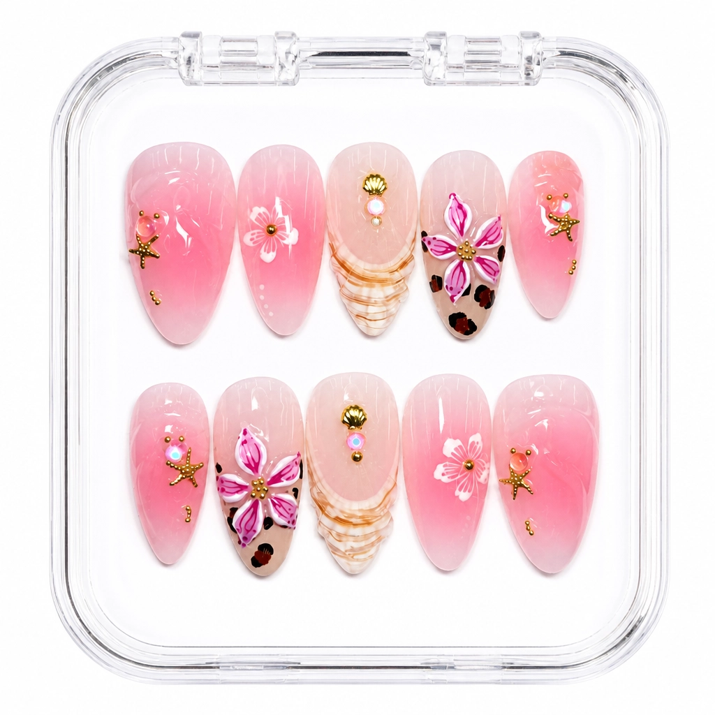 Press-on Nails Wholesale $11.90 Sakura Luxe by Yabe Vietnam