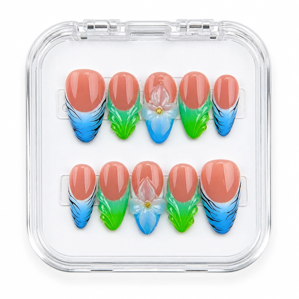 Press-on Nails Wholesale $11.90 Emerald Dream by Yabe Vietnam