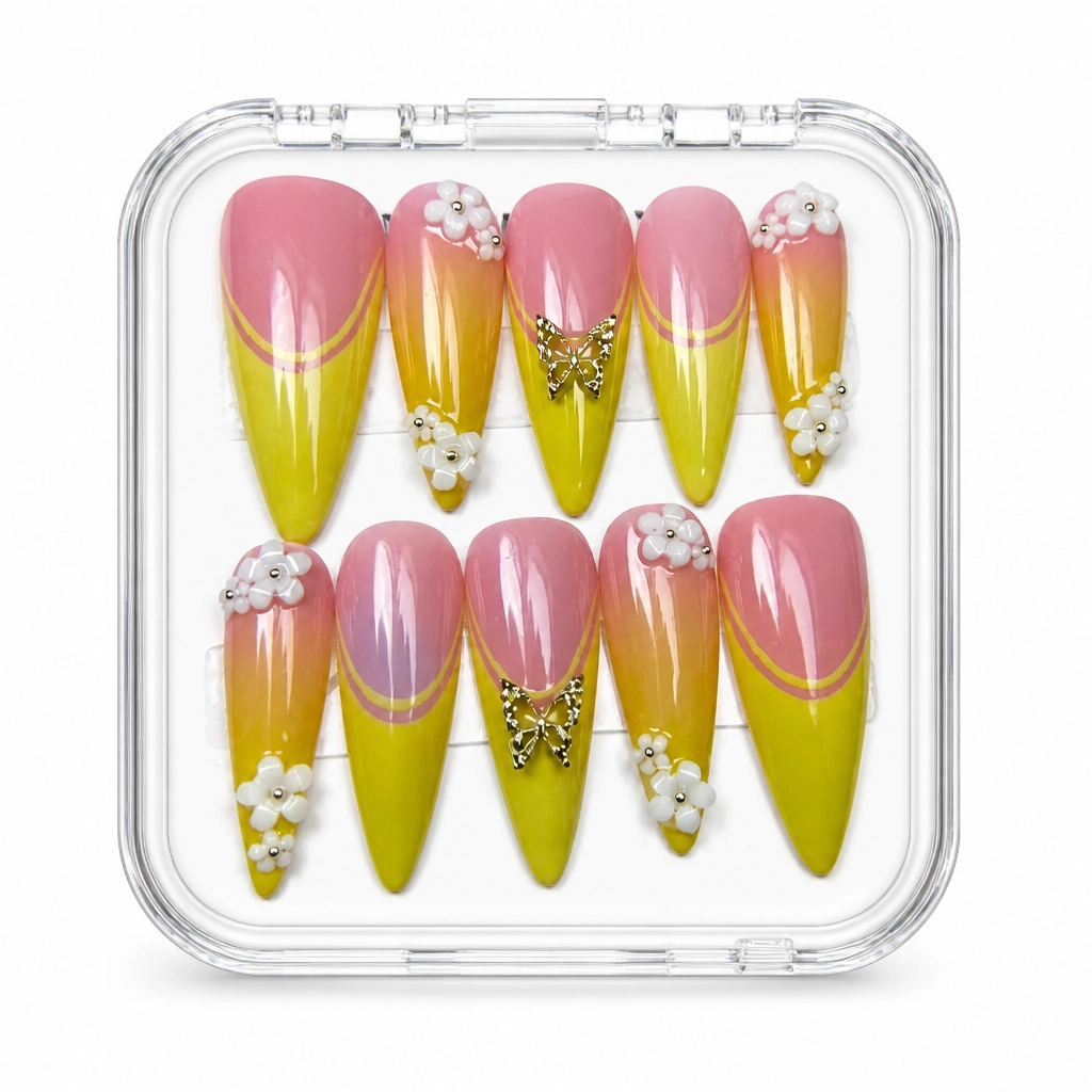Press-on Nails Wholesale $11.90 Luxe Ombré Stiletto by Yabe Vietnam
