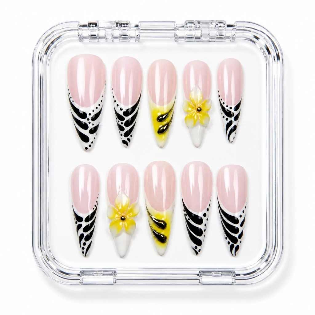 Press-on Nails Wholesale $11.90 Botanical Wing by Yabe Vietnam